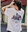 別注 シューズ バックプリント クルーネックTシャツ