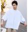 ビッグシルエット ワンポイント クルーネック Tシャツ / ワイドシルエット 【限定展開】