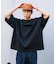 ビッグシルエット ワンポイント クルーネック Tシャツ / ワイドシルエット 【限定展開】