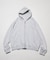 ケミカルウォッシュ ショート丈ジップパーカー