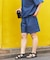 別注 UVカット デニムライク ショーツセットアップ