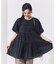 インドボイル バックオープン ティアードミニワンピース