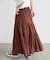 インド ラメドット はしごレース ティアード マキシスカート