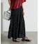 インド ラメドット はしごレース ティアード マキシスカート