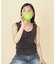 ワッフル 2WAY ヘンリーネック タンクトップ