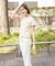 別注 配色メロー リブ半袖Tシャツ