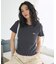 別注 配色メロー リブ半袖Tシャツ