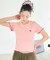 別注 配色メロー リブ半袖Tシャツ
