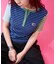 別注 マルチボーダー ヘンリーネックTシャツ