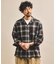 先染めオンブレチェック シアーシャツ リラックスフィット