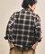 先染めオンブレチェック シアーシャツ リラックスフィット