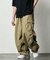 Quick Dry Fabric ワイドシルエット ポリリップクロス カーゴパンツ/UVカット/速乾 【限定展開】