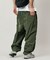 Quick Dry Fabric ワイドシルエット ポリリップクロス ミリタリーサーカスパンツ/UVカット/速乾 【限定展開】