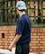 別注 ワンポイントロゴ スピンドル付き クルーネック 半袖Tシャツ 吸水性 接触冷感 リラックスシルエット