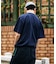 別注 ワンポイントロゴ スピンドル付き クルーネック 半袖Tシャツ 吸水性 接触冷感 リラックスシルエット