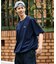 別注 ワンポイントロゴ スピンドル付き クルーネック 半袖Tシャツ 吸水性 接触冷感 リラックスシルエット