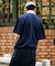 別注 ワンポイントロゴ スピンドル付き クルーネック 半袖Tシャツ 吸水性 接触冷感 リラックスシルエット