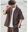 LINEN COTTON OPEN COLLAR SS SHIRT