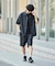 LINEN COTTON OPEN COLLAR SS SHIRT