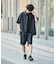 LINEN COTTON OPEN COLLAR SS SHIRT