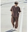 LINEN COTTON OPEN COLLAR SS SHIRT