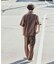 LINEN COTTON OPEN COLLAR SS SHIRT