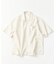 LINEN COTTON OPEN COLLAR SS SHIRT