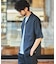 LINEN COTTON OPEN COLLAR SS SHIRT