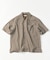 LINEN COTTON OPEN COLLAR SS SHIRT
