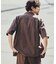 LINEN COTTON OPEN COLLAR SS SHIRT