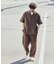 LINEN COTTON OPEN COLLAR SS SHIRT