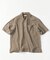 LINEN COTTON OPEN COLLAR SS SHIRT