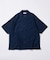 LINEN COTTON OPEN COLLAR SS SHIRT