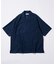 LINEN COTTON OPEN COLLAR SS SHIRT