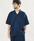 LINEN COTTON OPEN COLLAR SS SHIRT