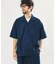 LINEN COTTON OPEN COLLAR SS SHIRT