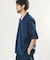 LINEN COTTON OPEN COLLAR SS SHIRT