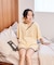 別注 パイル配色 シュシュ付き ルームウェア3点セット