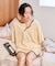 別注 パイル配色 シュシュ付き ルームウェア3点セット