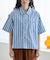 別注 マルチストライプ半袖ショートシャツ