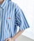 別注 マルチストライプ半袖ショートシャツ