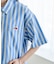 別注 マルチストライプ半袖ショートシャツ