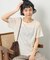 ＜サマーウールブレンド＞とろみ ステッチ Tシャツ