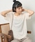 ＜サマーウールブレンド＞とろみ ステッチ Tシャツ