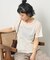 ＜サマーウールブレンド＞とろみ ステッチ Tシャツ