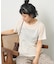＜サマーウールブレンド＞とろみ ステッチ Tシャツ