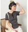 Wフェイス 配色 ヘンリーネックTシャツ