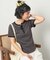 Wフェイス 配色 ヘンリーネックTシャツ