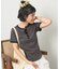 Wフェイス 配色 ヘンリーネックTシャツ
