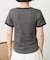 Wフェイス 配色 ヘンリーネックTシャツ